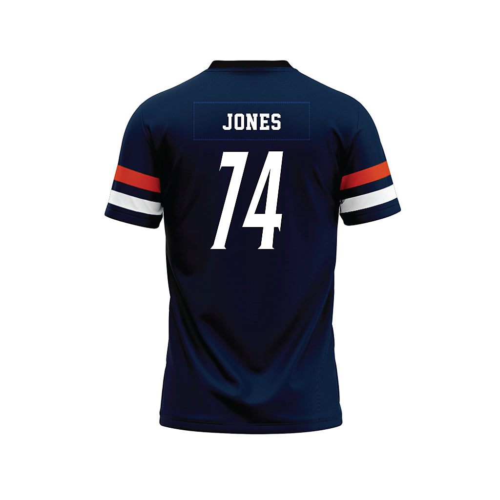 UTSA - NCAA Football : Darrell Jones - Navy Premium Football Jersey-1