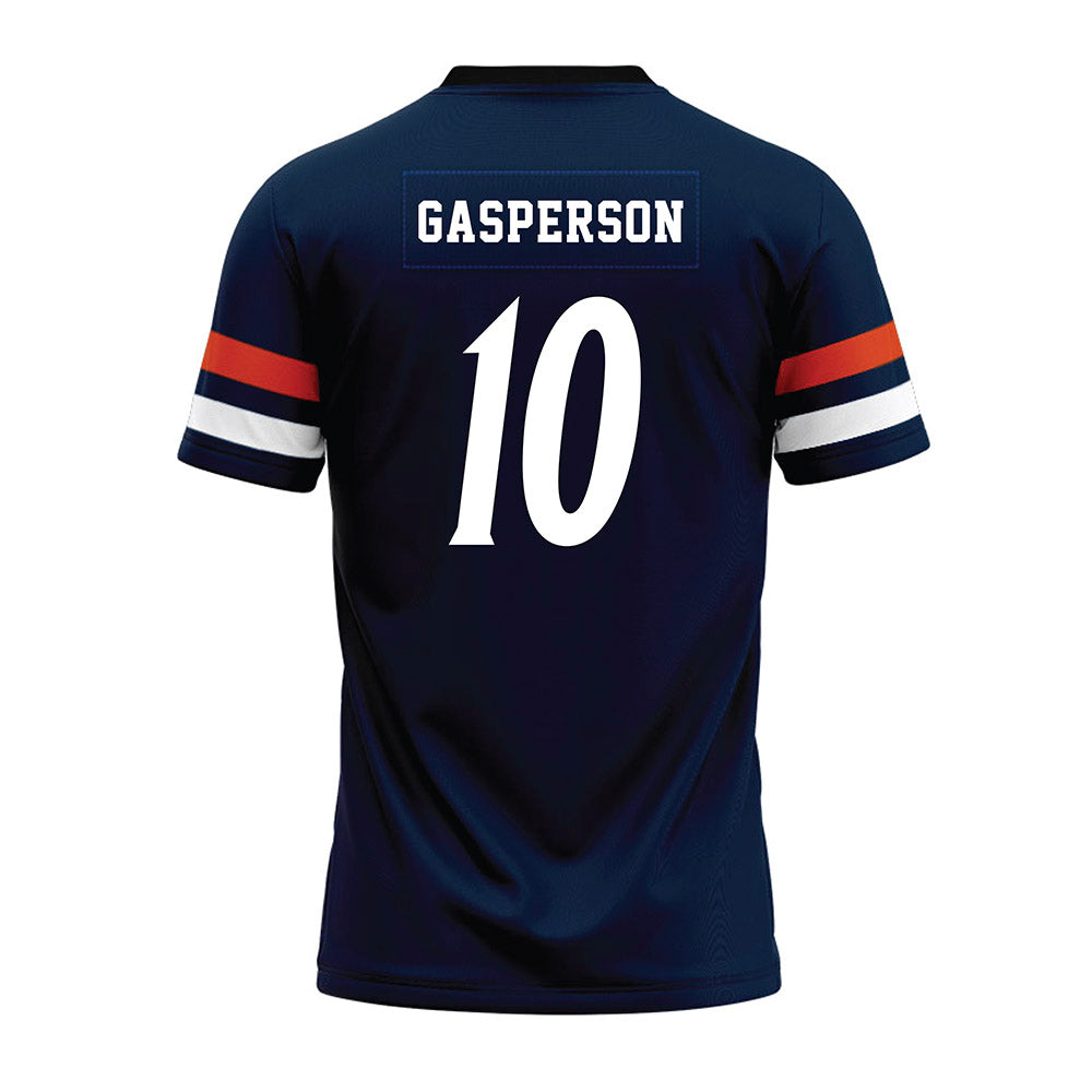 UTSA - NCAA Football : Maguire Gasperson - Navy Premium Football Jersey-1
