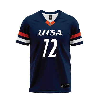 UTSA - NCAA Football : Ibrahim Kebe - Navy Premium Football Jersey-0
