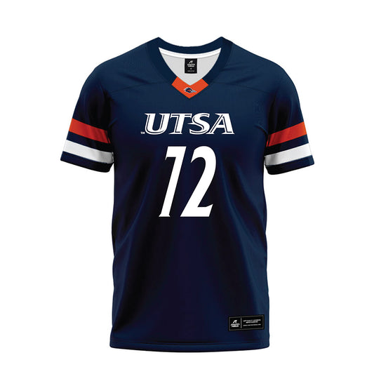 UTSA - NCAA Football : Ibrahim Kebe - Navy Premium Football Jersey-0