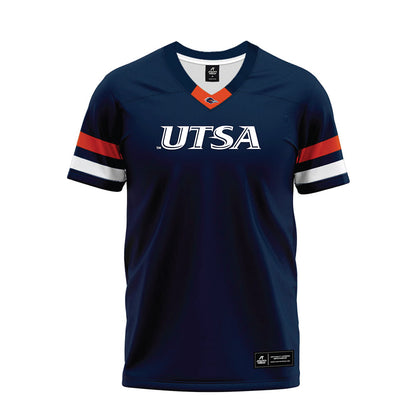 UTSA - NCAA Football : Cael Meisman - Navy Premium Football Jersey-0
