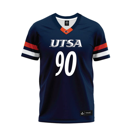 UTSA - NCAA Football : Donald Quaite - Navy Premium Football Jersey-0