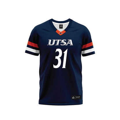 UTSA - NCAA Football : Caleb Garcia - Navy Premium Football Jersey-0
