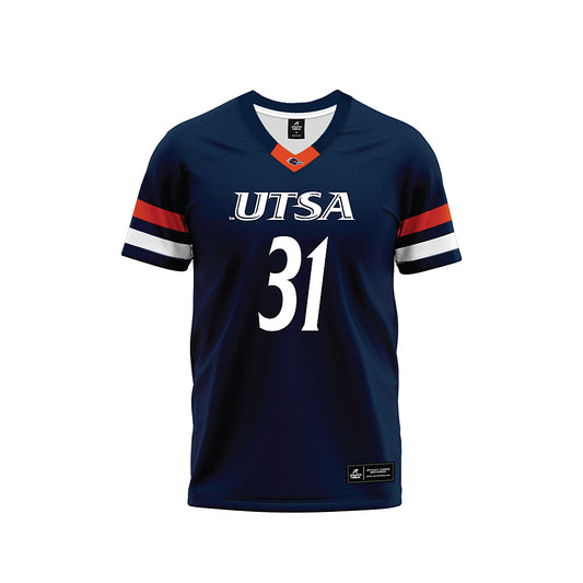 UTSA - NCAA Football : Caleb Garcia - Navy Premium Football Jersey-0