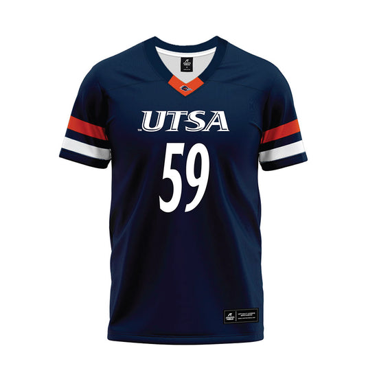 UTSA - NCAA Football : Joseph Ugwu Jr. - Navy Premium Football Jersey-0