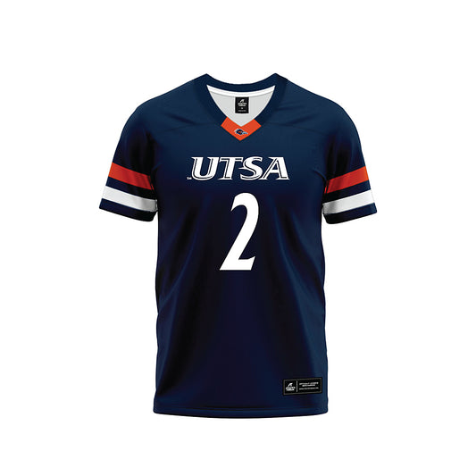 UTSA - NCAA Football : Owen McCown - Navy Premium Football Jersey-0
