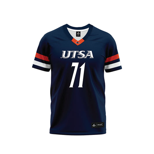 UTSA - NCAA Football : Jaylen Garth - Navy Premium Football Jersey-0