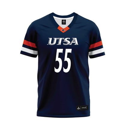 UTSA - NCAA Football : Amare Johnson - Navy Premium Football Jersey-0