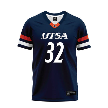 UTSA - NCAA Football : Elijah Baldwin - Navy Premium Football Jersey-0