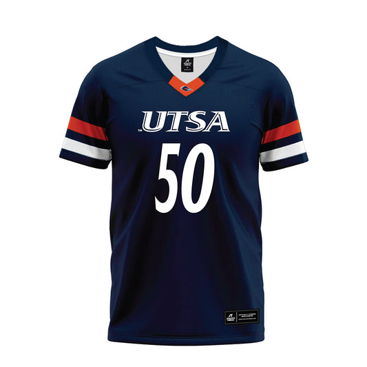 UTSA - NCAA Football : Payton Williams - Navy Premium Football Jersey-0