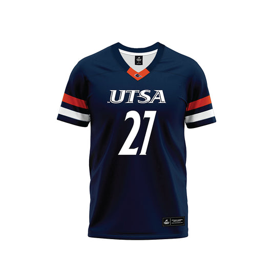 UTSA - NCAA Football : Ja'Kevian Rodgers - Navy Premium Football Jersey-0
