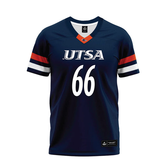 UTSA - NCAA Football : Davion Hurth - Navy Premium Football Jersey-0