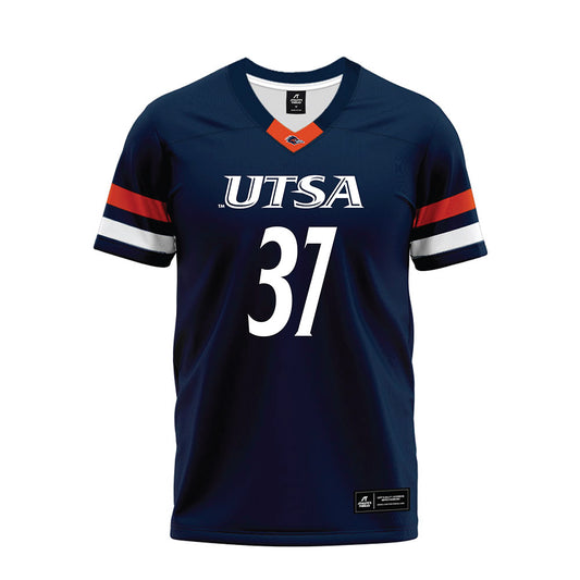UTSA - NCAA Football : Tristan Escobar - Navy Premium Football Jersey-0