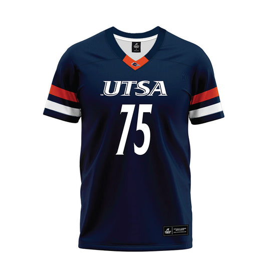 UTSA - NCAA Football : Jonah Miller - Navy Premium Football Jersey-0