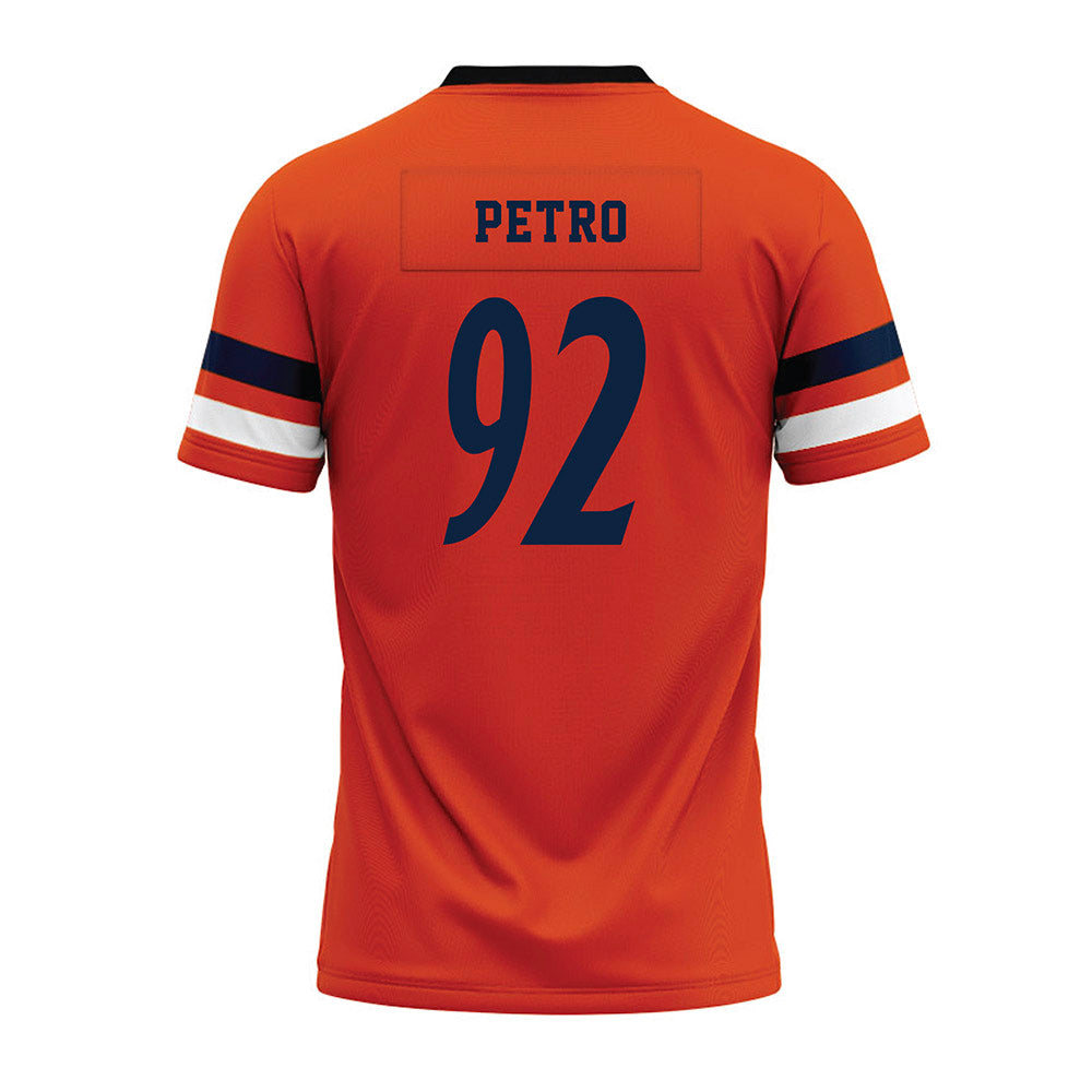 UTSA - NCAA Football : Michael Petro - Orange Premium Football Jersey-1