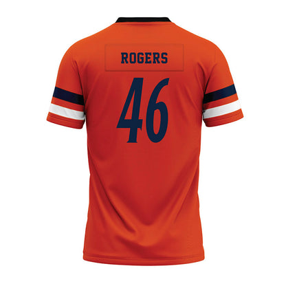 UTSA - NCAA Football : Lane Rogers - Orange Premium Football Jersey-1