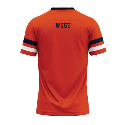 UTSA - NCAA Football : Tyrone West - Orange Premium Football Jersey-1