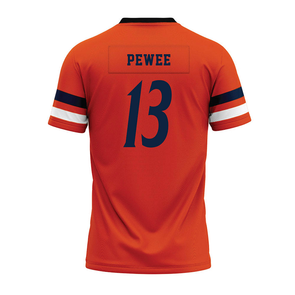 UTSA - NCAA Football : Owen Pewee - Orange Premium Football Jersey-1
