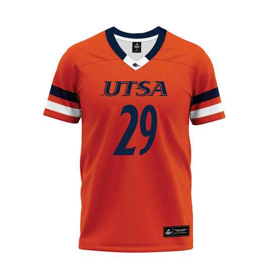 UTSA - NCAA Football : Tangoh Njoh - Orange Premium Football Jersey-0