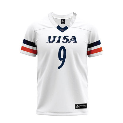 UTSA - NCAA Football : Eddy Smith - White Premium Football Jersey-0