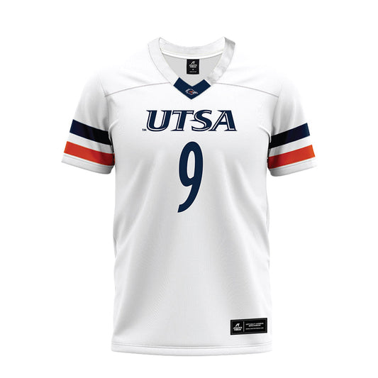 UTSA - NCAA Football : Eddy Smith - White Premium Football Jersey-0