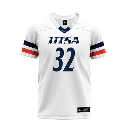 UTSA - NCAA Football : Elijah Baldwin - White Premium Football Jersey-0