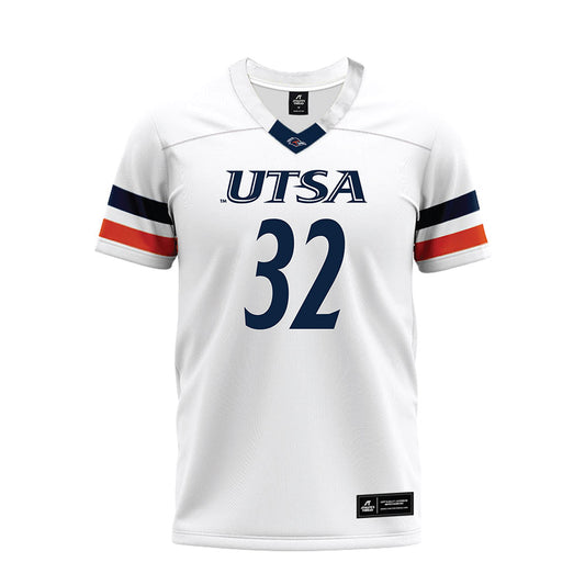 UTSA - NCAA Football : Elijah Baldwin - White Premium Football Jersey-0