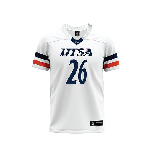 UTSA - NCAA Football : Bryce Grays - White Premium Football Jersey-0