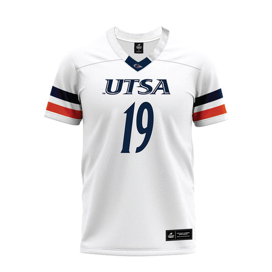 UTSA - NCAA Football : Tyrone West - White Premium Football Jersey-0