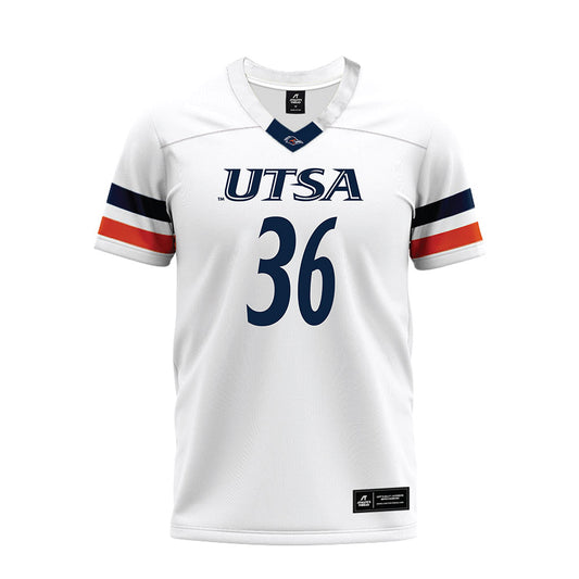 UTSA - NCAA Football : T.J. Laurent - White Premium Football Jersey-0