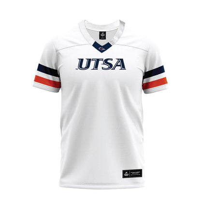 UTSA - NCAA Football : Tyrone West - White Premium Football Jersey-0