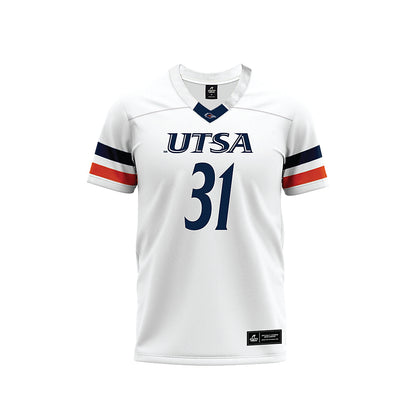 UTSA - NCAA Football : Caleb Garcia - White Premium Football Jersey-0