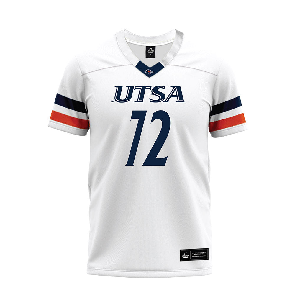 UTSA - NCAA Football : Ibrahim Kebe - White Premium Football Jersey-0