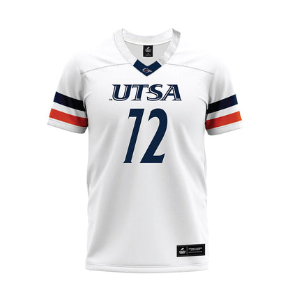 UTSA - NCAA Football : Ibrahim Kebe - White Premium Football Jersey-0