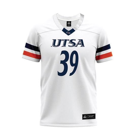 UTSA - NCAA Football : Lawrence Brown - White Premium Football Jersey-0