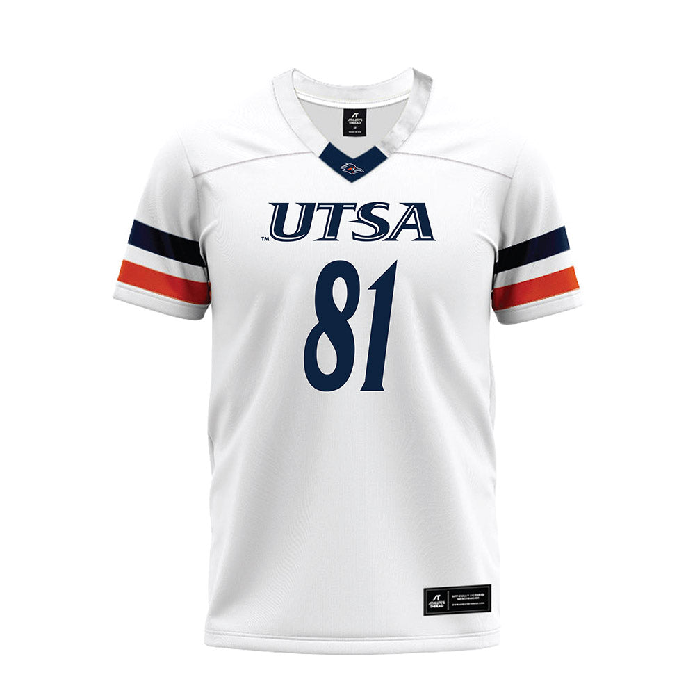 UTSA - NCAA Football : Miles Campbell - White Premium Football Jersey-0