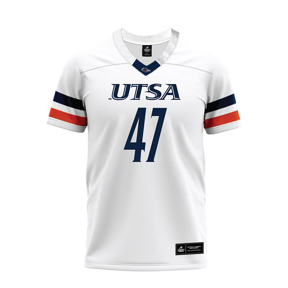 UTSA - NCAA Football : Tim Huff Jr. - White Premium Football Jersey-0