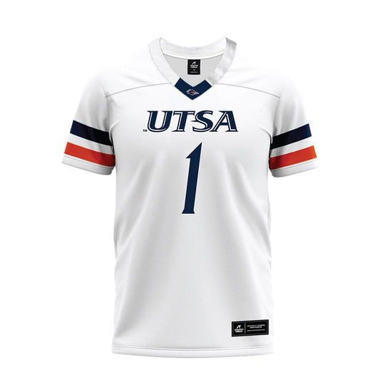 UTSA - NCAA Football : Tai Leonard - White Premium Football Jersey-0
