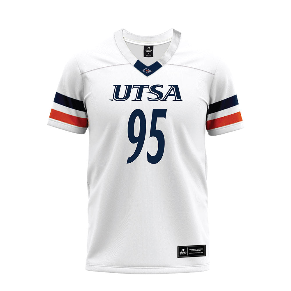UTSA - NCAA Football : Drenon Fite III - White Premium Football Jersey-0