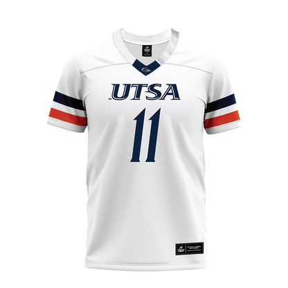 UTSA - NCAA Football : Cameron Upshaw Jr - White Premium Football Jersey-0