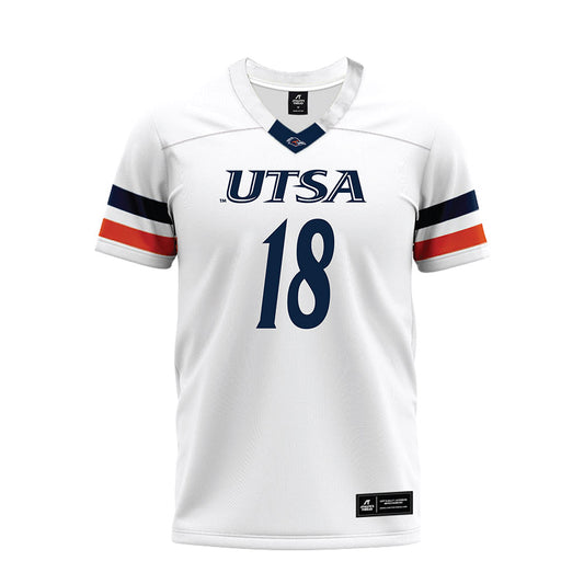 UTSA - NCAA Football : Ahamad Chapman - White Premium Football Jersey-0
