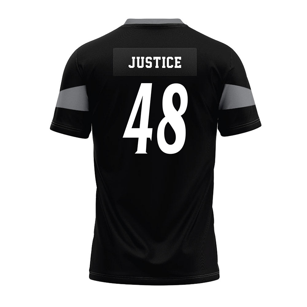 UTSA - NCAA Football : King Justice - Black Premium Football Jersey-1