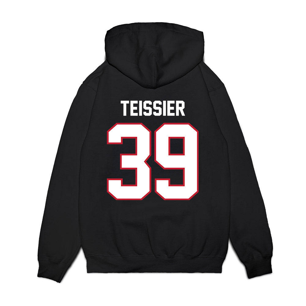 Arizona - NCAA Football : Lachlan Teissier - Vintage Helmet Premium Hooded Sweatshirt-1