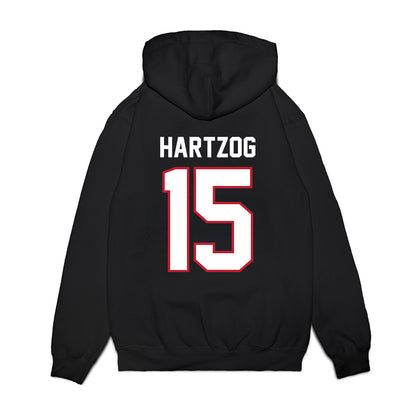 Arizona - NCAA Football : Malcolm Hartzog - Vintage Helmet Premium Hooded Sweatshirt-1