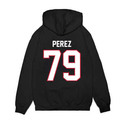 Arizona - NCAA Football : Isaac Perez - Vintage Helmet Premium Hooded Sweatshirt-1