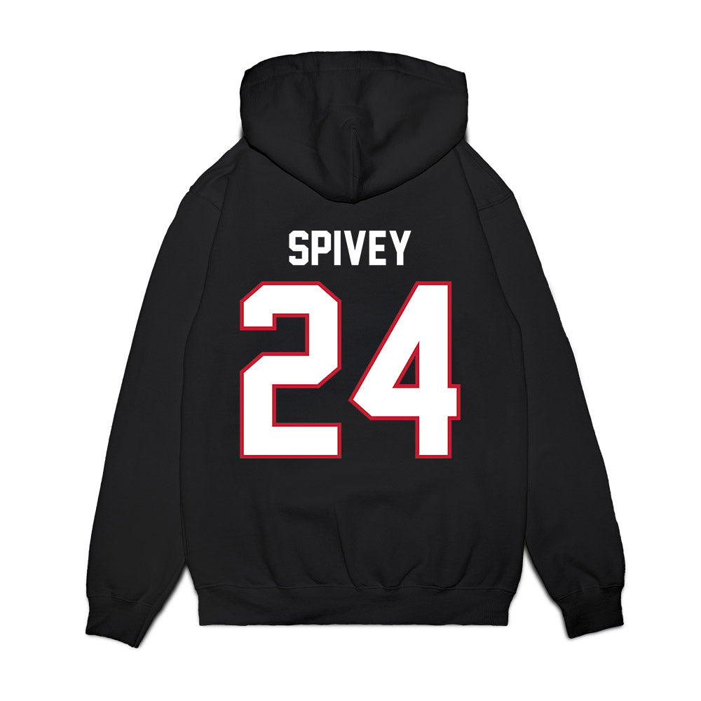 Arizona - NCAA Football : Kingston Spivey - Vintage Helmet Premium Hooded Sweatshirt-1