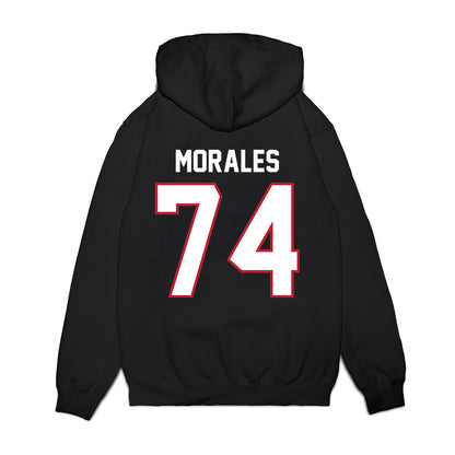 Arizona - NCAA Football : Justin Morales - Vintage Helmet Premium Hooded Sweatshirt-1