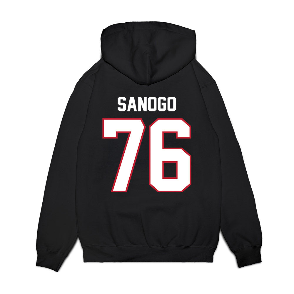 Arizona - NCAA Football : Khalil Sanogo - Vintage Helmet Premium Hooded Sweatshirt-1
