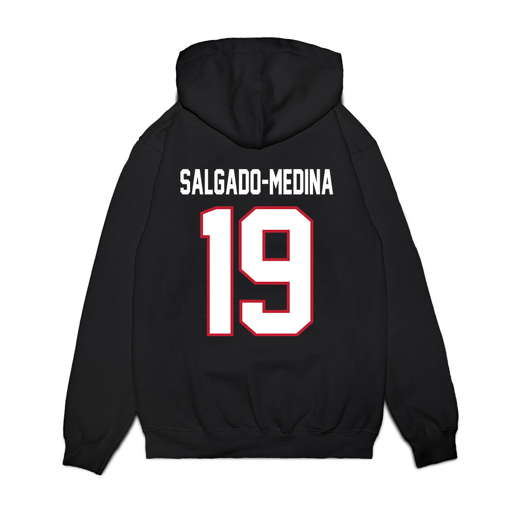 Arizona - NCAA Football : Michael Salgado-Medina - Vintage Helmet Premium Hooded Sweatshirt-1