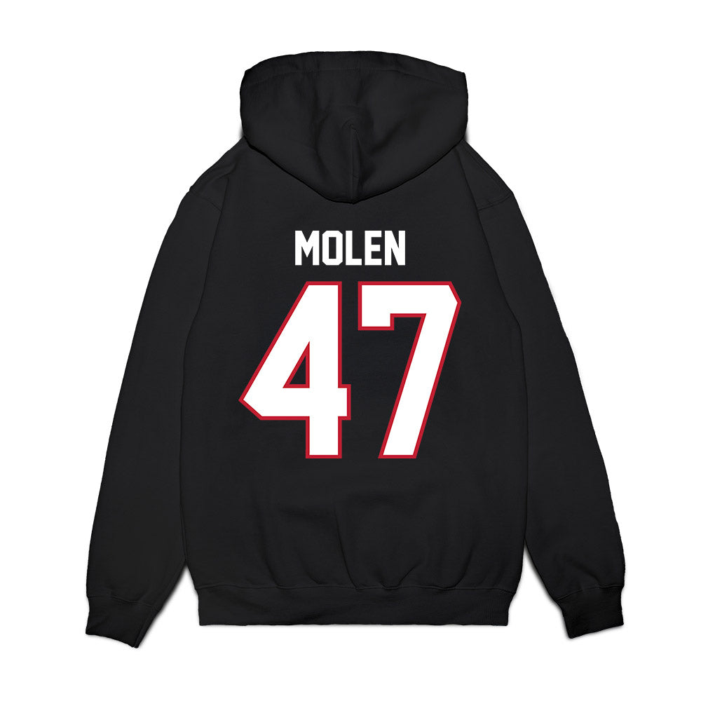 Arizona - NCAA Football : Broden Molen - Vintage Helmet Premium Hooded Sweatshirt-1
